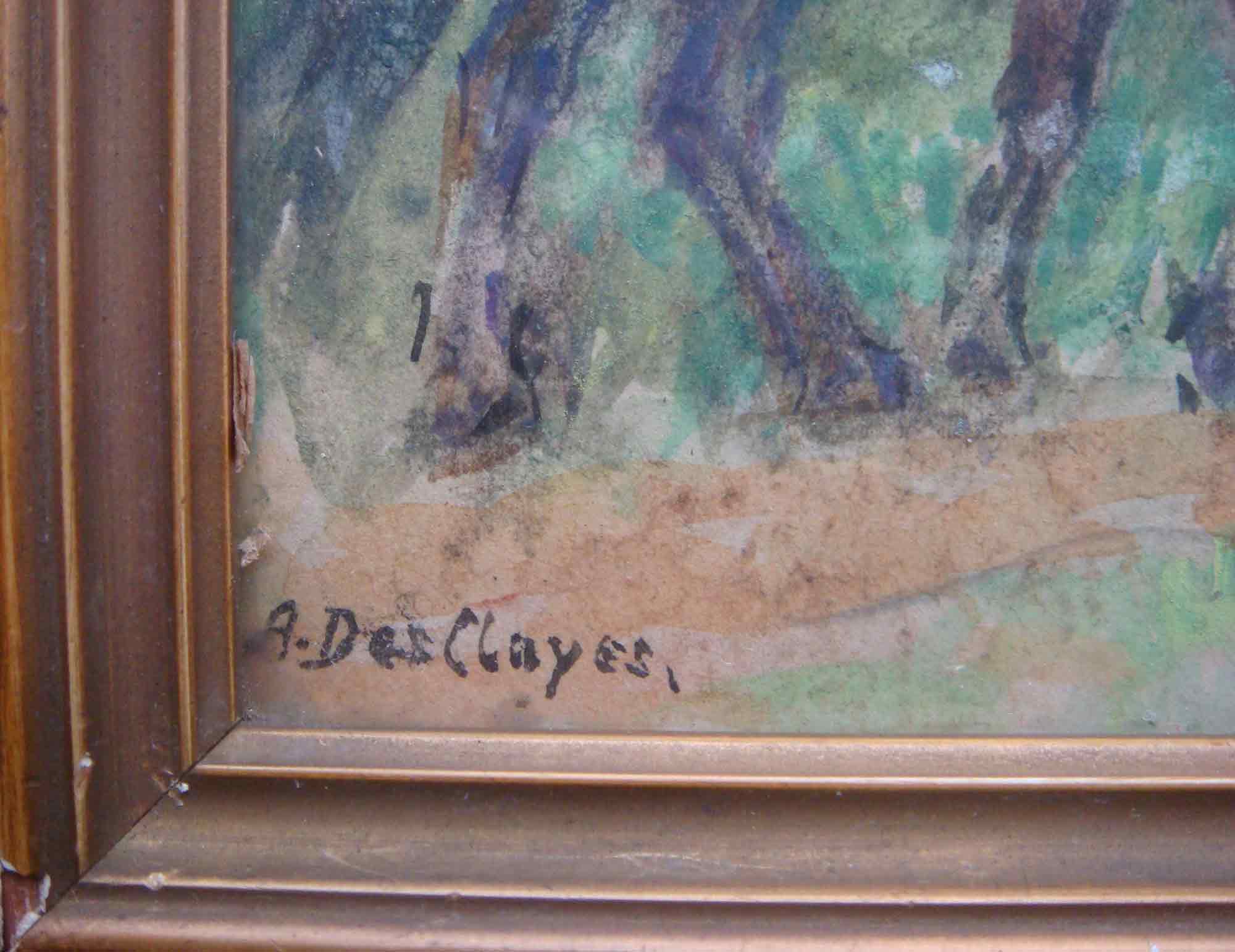Alice Des Clayes Oil Painting 'Plough Horses'