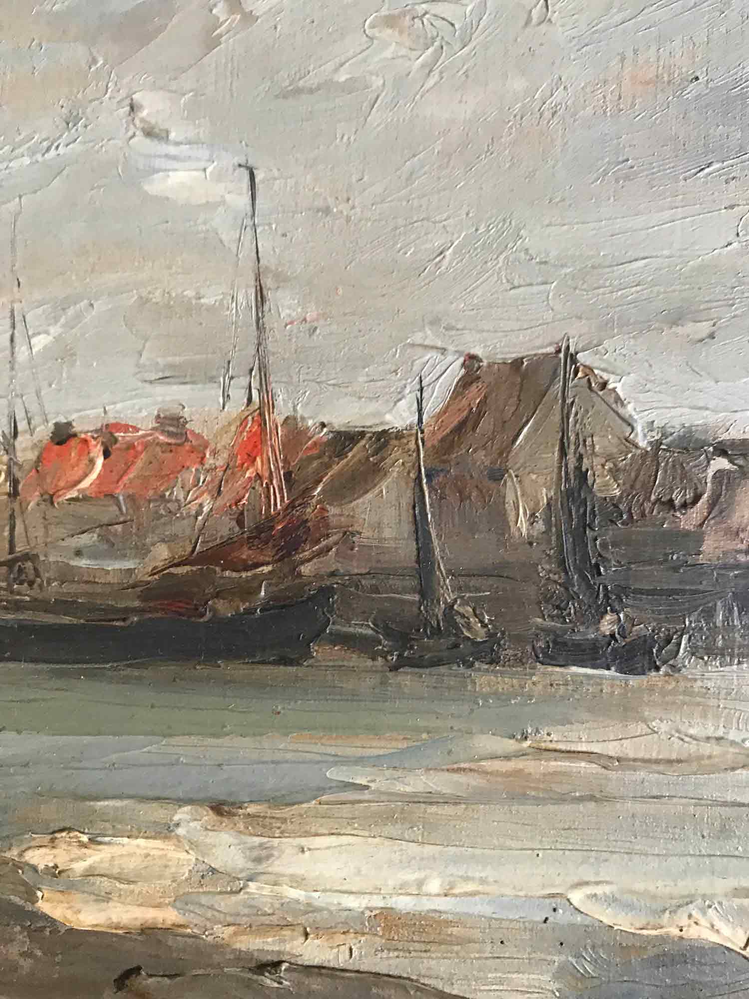 Berthe Des Clayes Oil Painting 'Fishing Port'