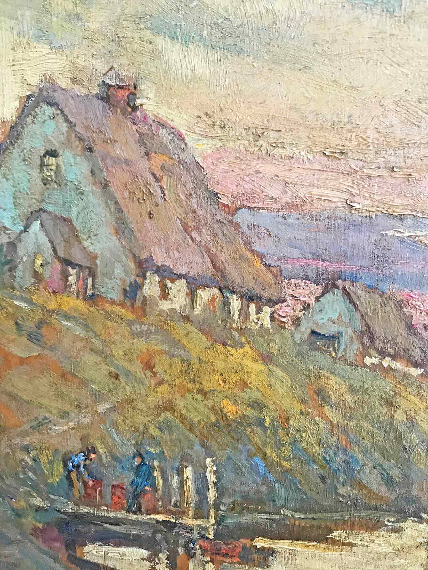 Berthe Des Clayes Oil Painting 'Blue Rocks Harbour - Nova Scotia'