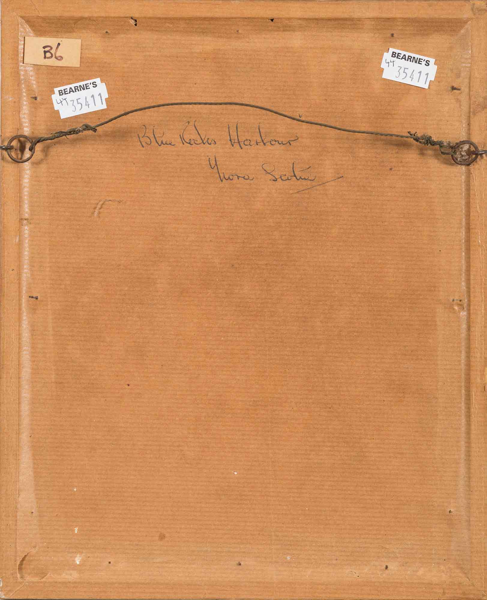 Berthe Des Clayes Oil Painting 'Blue Rocks Harbour - Nova Scotia'