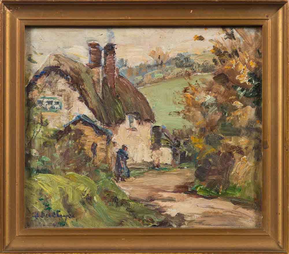 Berthe Des Clayes Oil Painting 'Country Lane'