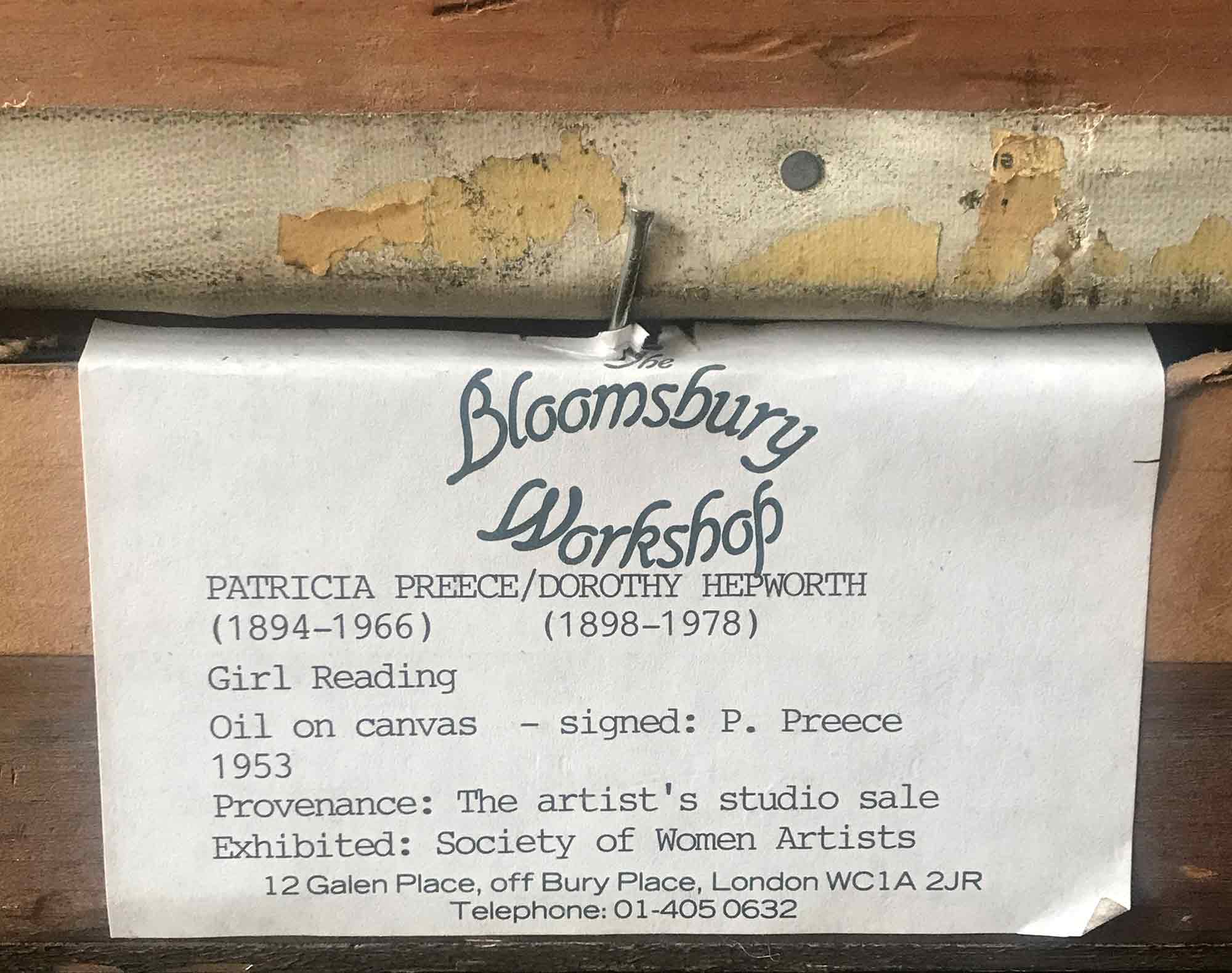 Dorothy Hepworth 'Audrey Tugwell 1953' large oil painting on canvas