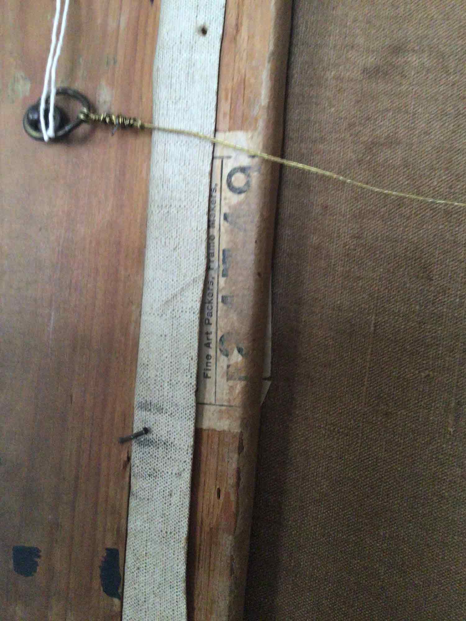 Dorothy Hepworth 'Girl With Flowers II' large oil painting on canvas