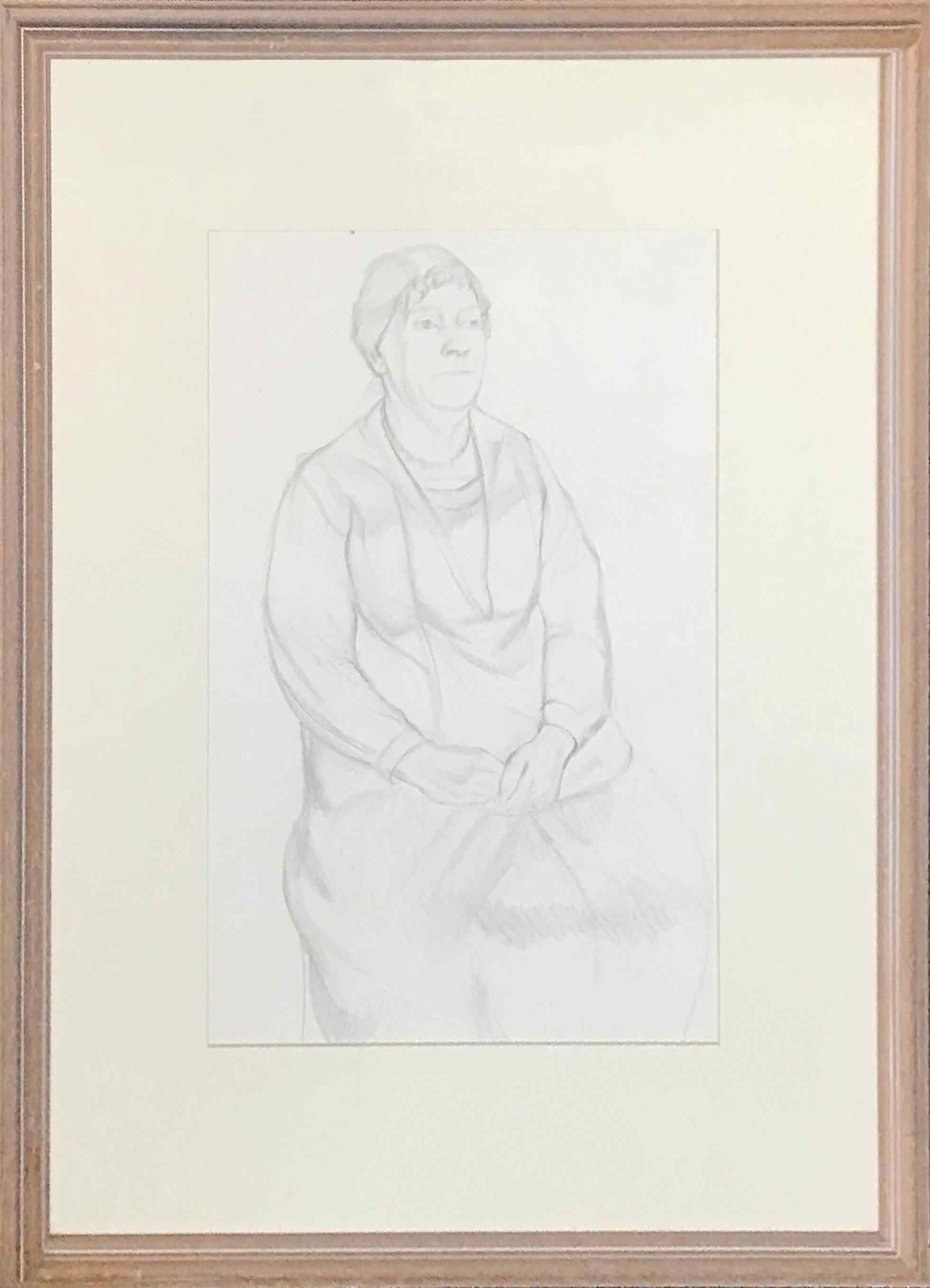 Dorothy Hepworth 'Pencil drawing of an elderly lady' Dorothy Hepworth 'Pencil drawing of an elderly lady'