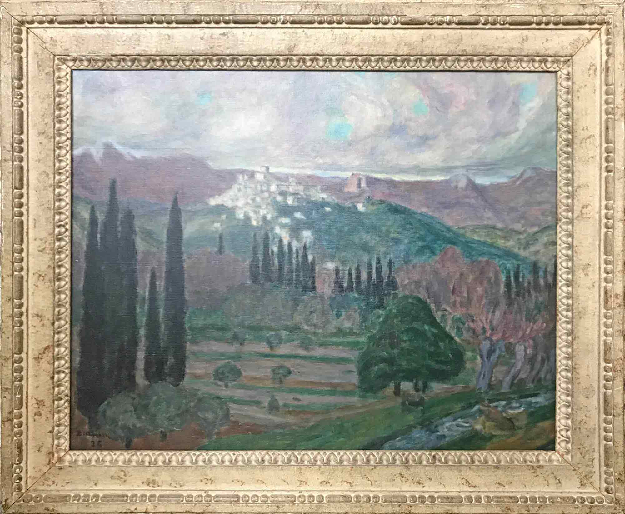 Eugène-Antoine Durenne 'Cagnes, Le Soir' Eugène-Antoine Durenne 'Cagnes, Le Soir'