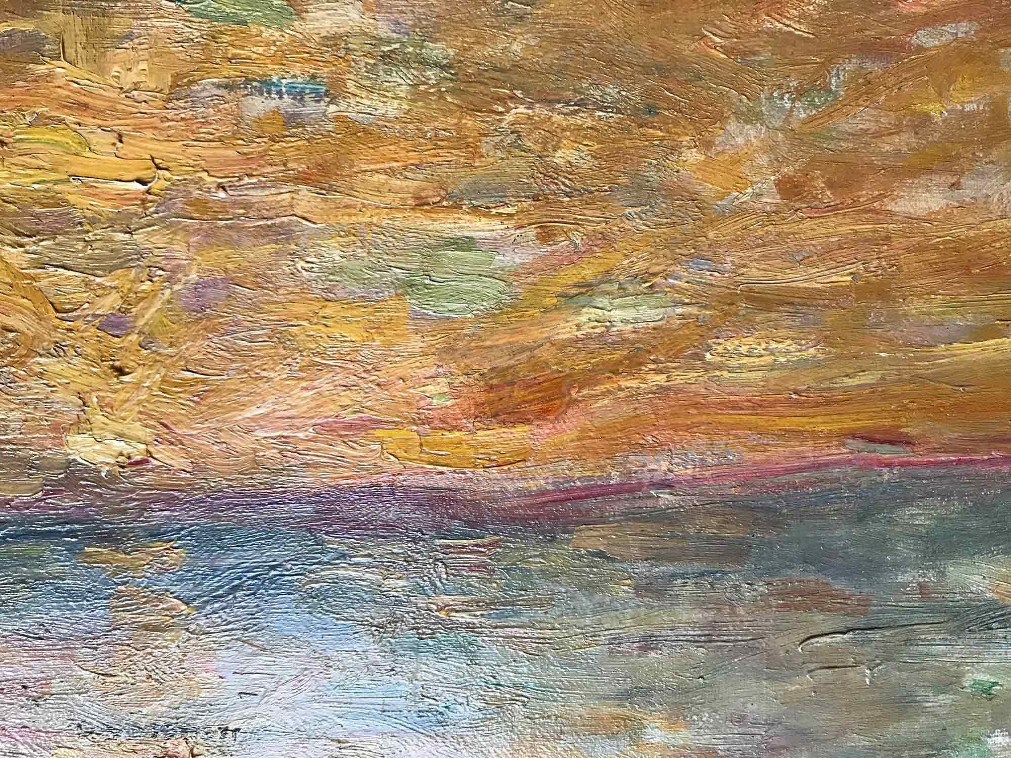 Eugène-Antoine Durenne 'Coucher de Soleil'