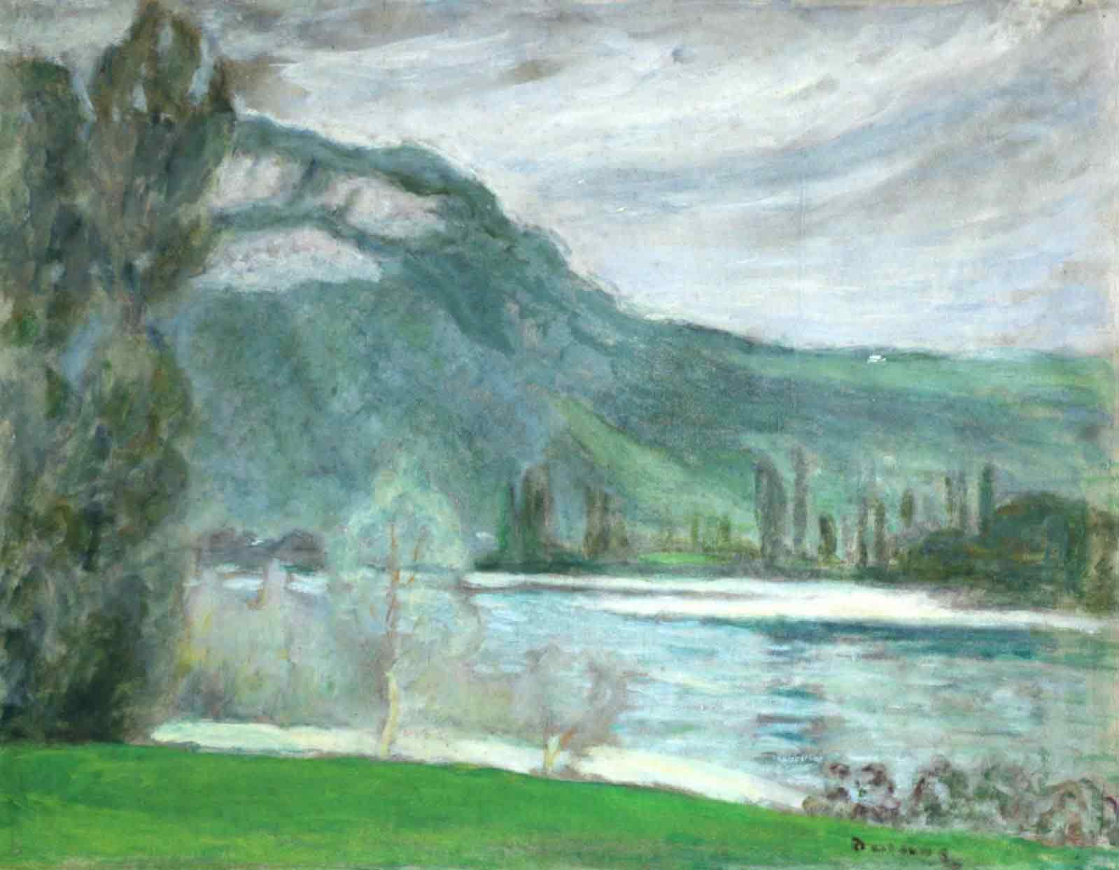 Eugène-Antoine Durenne 'Le Rhône à Lhuis'