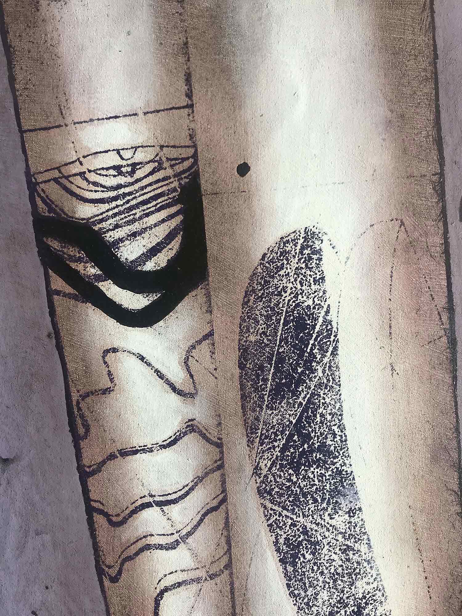 Eva Ohlow 'Philosophia brief' oil wall hanging 2001 Eva Ohlow 'Philosophia brief' oil wall hanging 2001