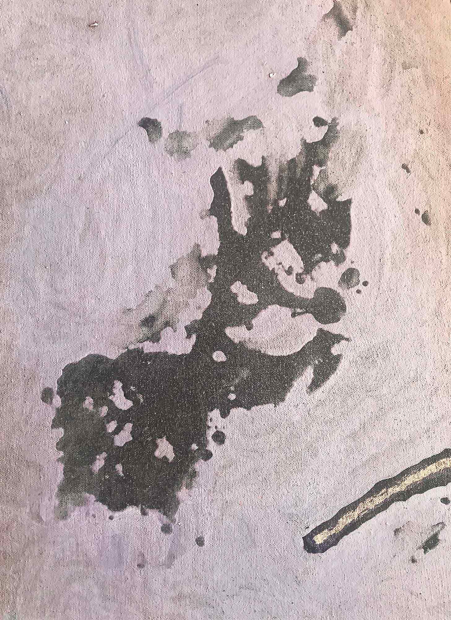 Eva Ohlow 'Philosophia brief' oil wall hanging 2001 Eva Ohlow 'Philosophia brief' oil wall hanging 2001