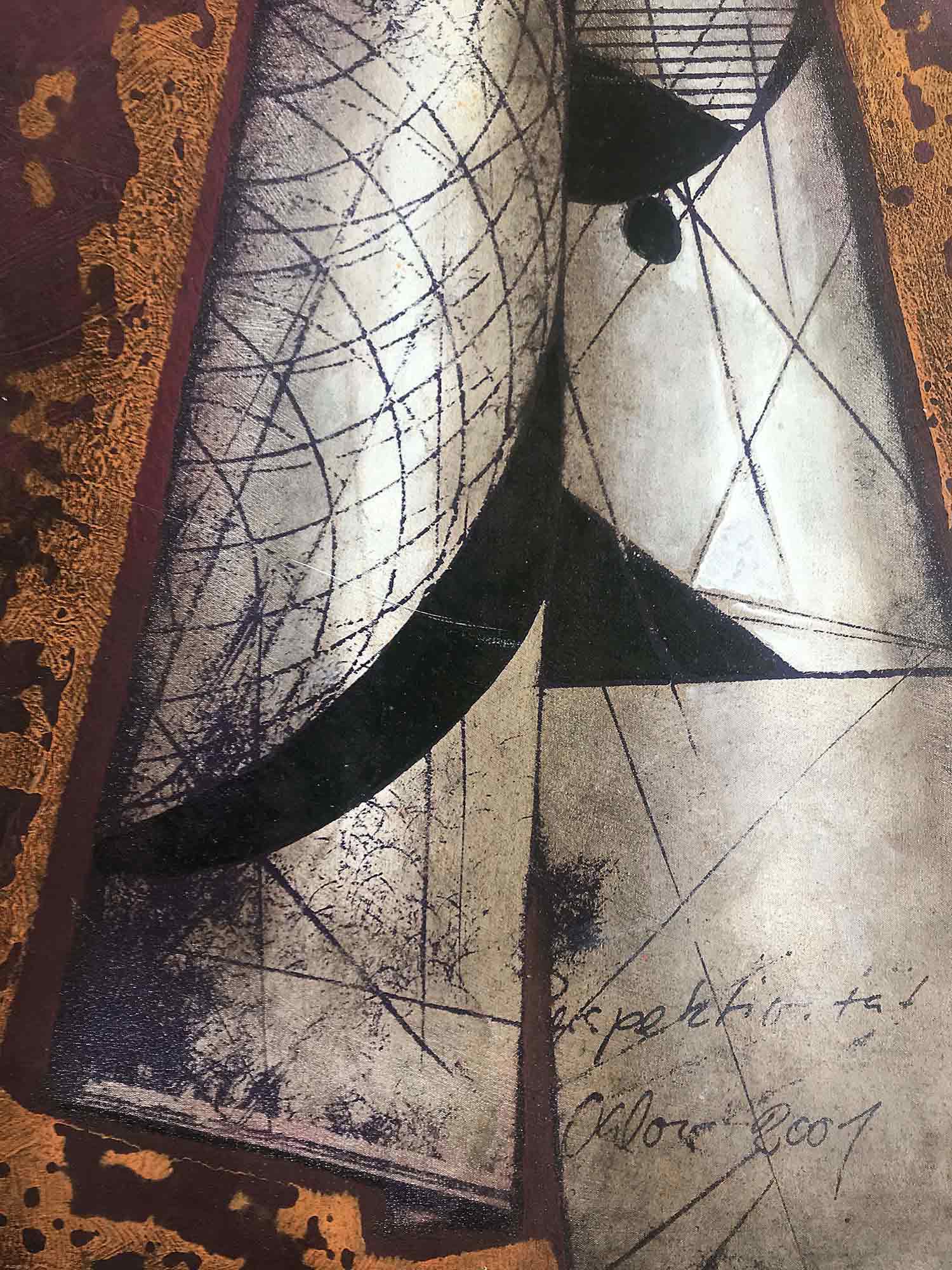 Eva Ohlow 'Philosophia briefe' oil wall hanging 2001/2002-3 Eva Ohlow 'Philosophia briefe' oil wall hanging 2001/2002-3