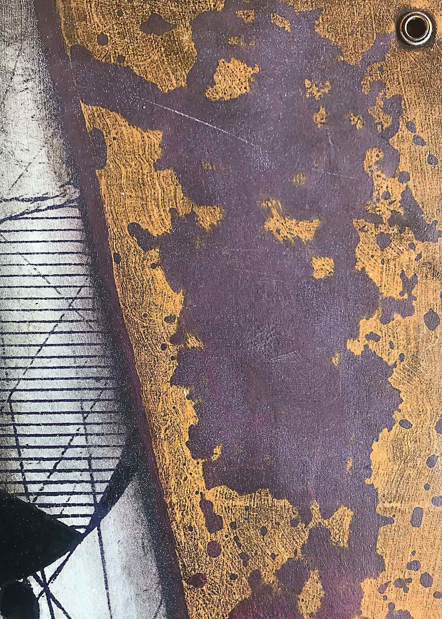 Eva Ohlow 'Philosophia briefe' oil wall hanging 2001/2002-3 Eva Ohlow 'Philosophia briefe' oil wall hanging 2001/2002-3