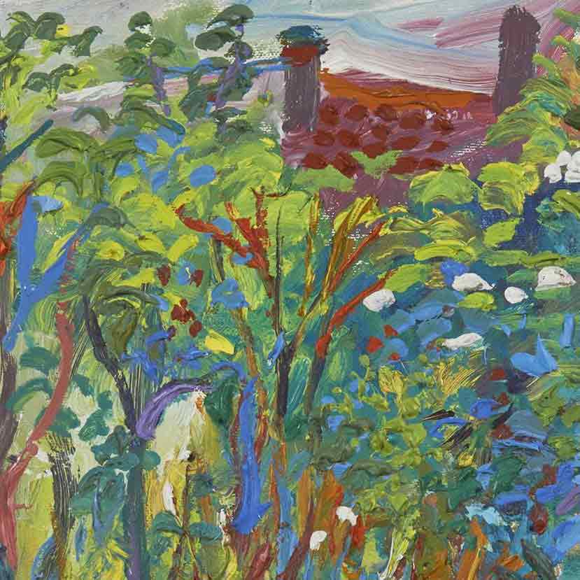 Fred Yates Painting 'Garden'