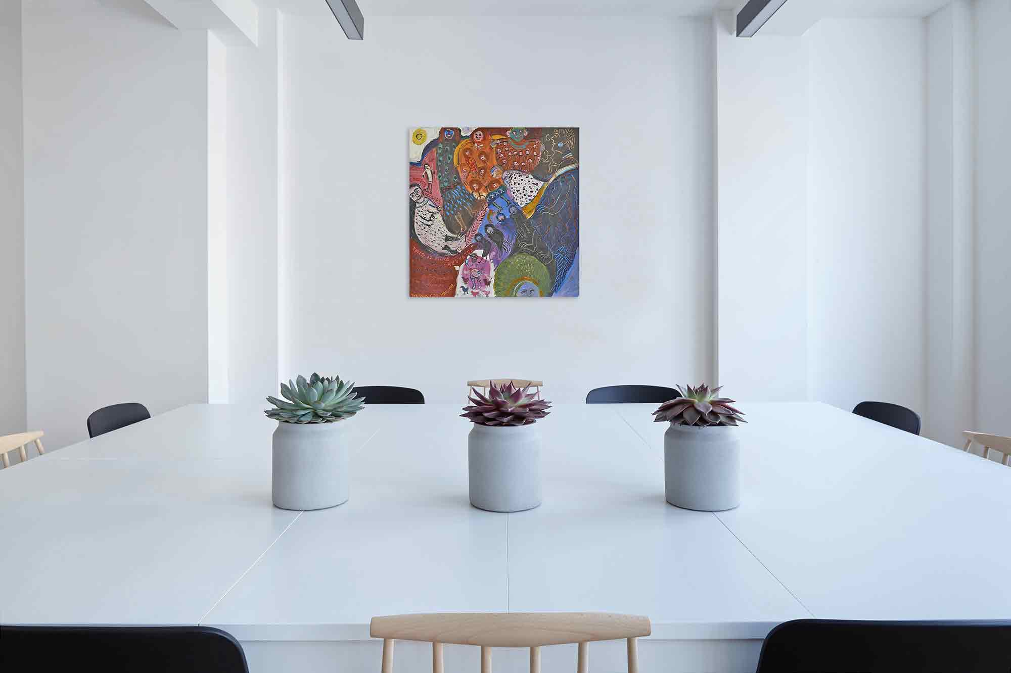 Fred Yates Painting 'Ghosts and Goolies'