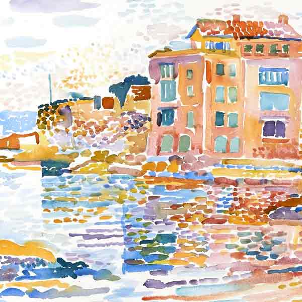 Fred Yates Watercolour Painting 'Coastal Scene'