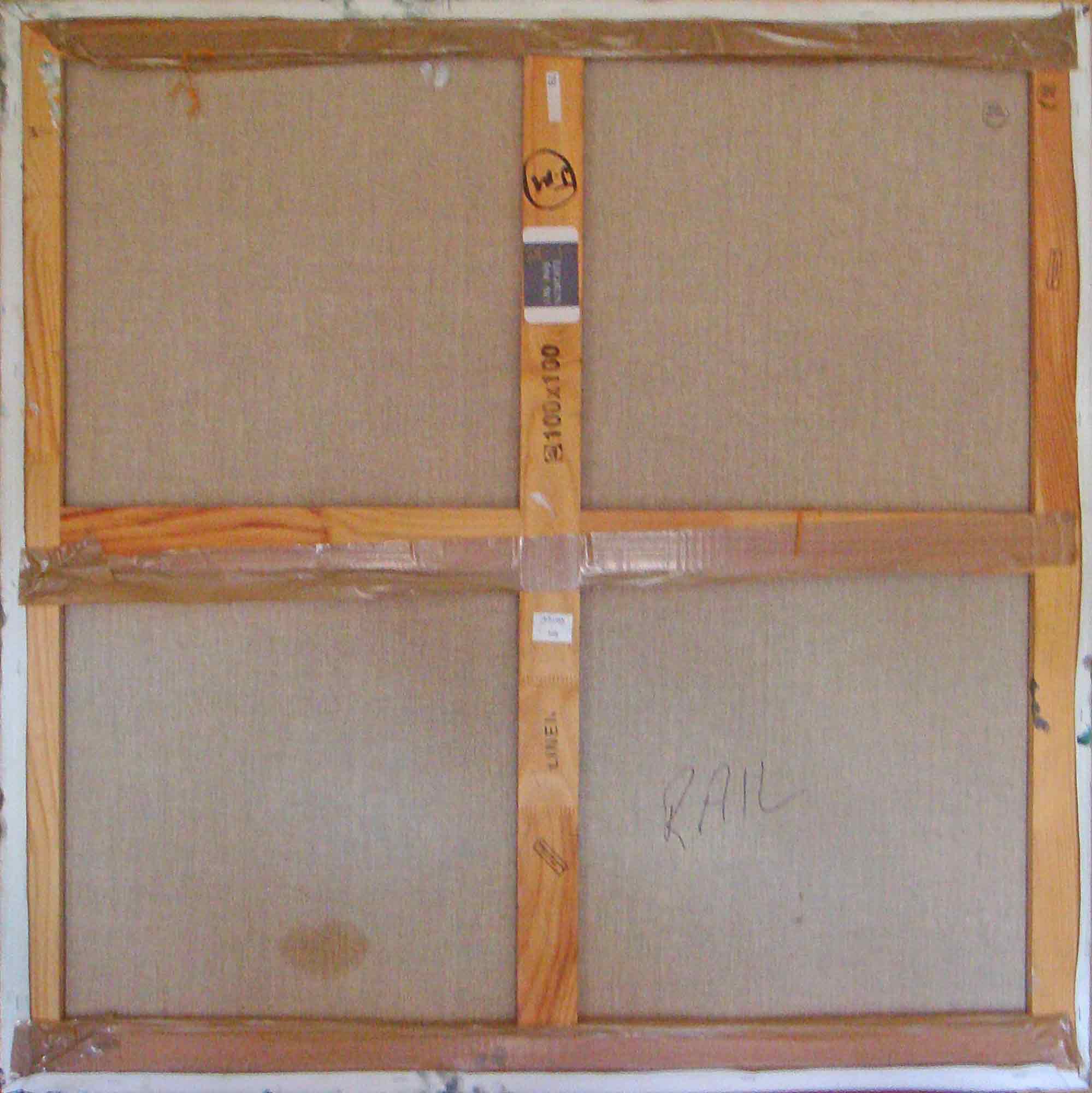 Fred Yates Acrylic Painting 'Train Journey'