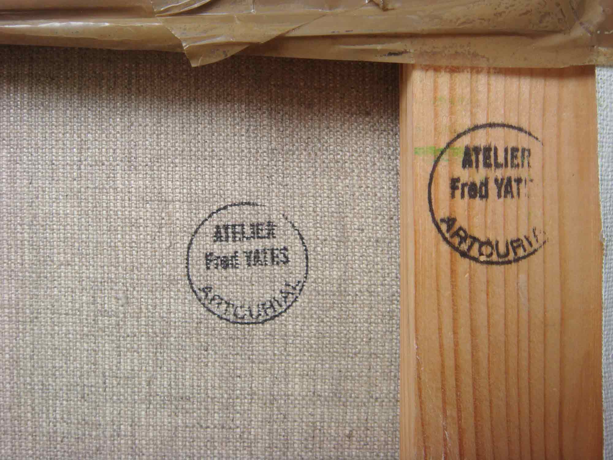 Fred Yates Acrylic Painting 'Train Journey'