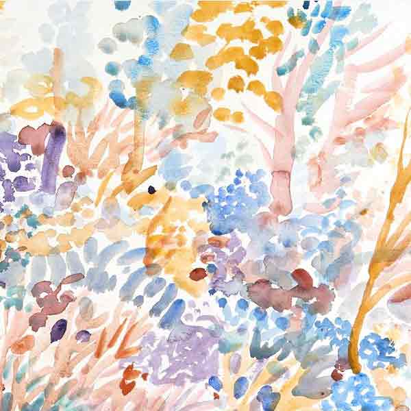 Fred Yates Watercolour Painting 'Garden'