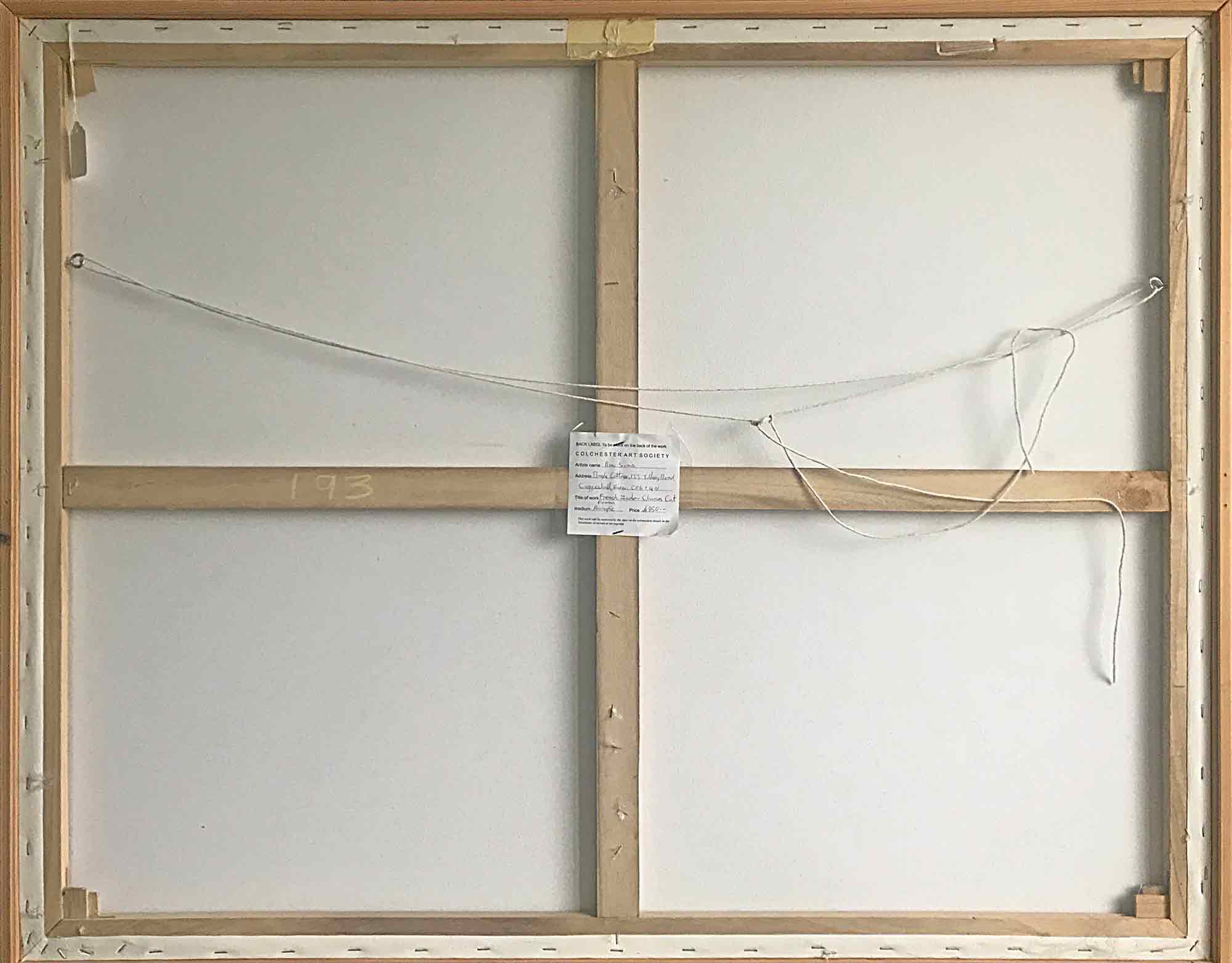 Huge Ron Sims Acrylic on Canvas 'French Indo-China Cat Forms' Huge Ron Sims Acrylic on Canvas 'French Indo-China Cat Forms'