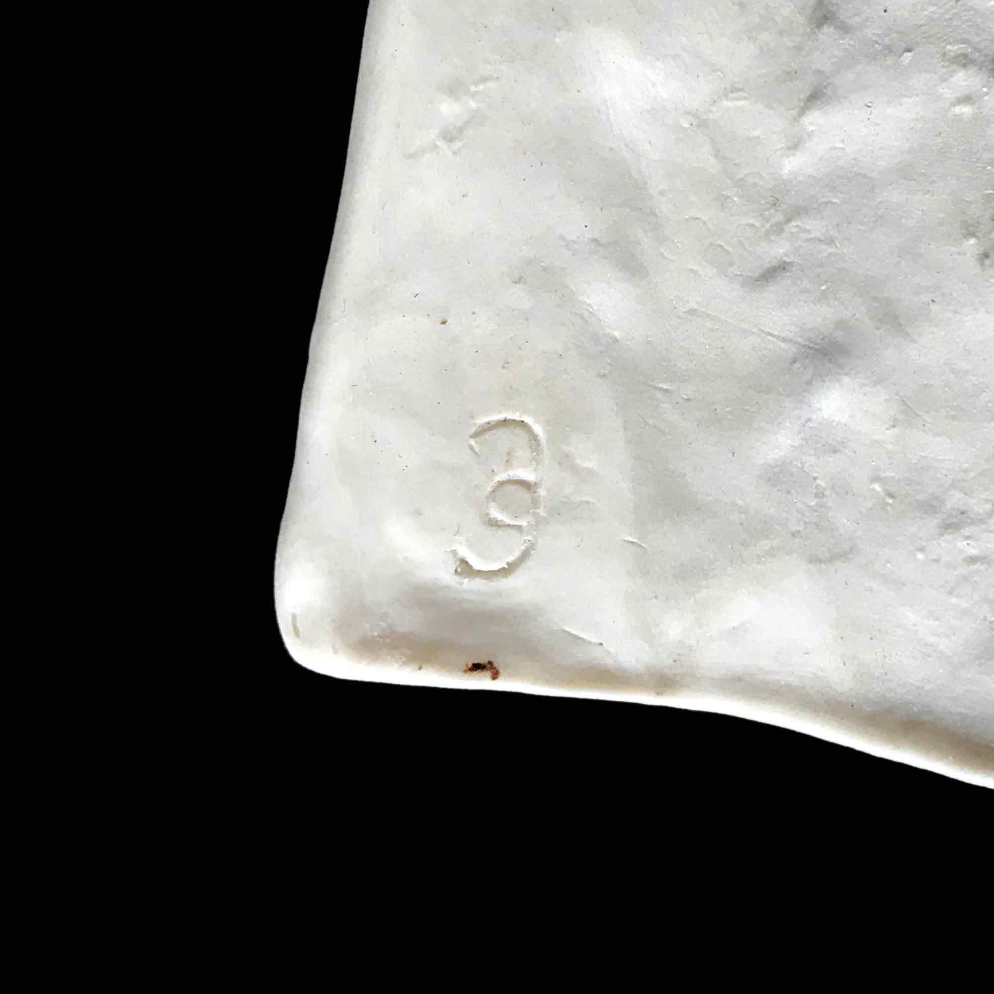 Geetha Alagirisamy porcelain human mask sculpture 'The World in Me' 2 of 3