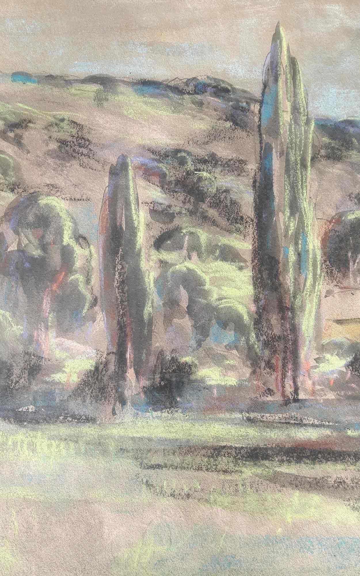 Phelan Gibb 'A country landscape with cottages in the distance' Phelan Gibb 'A country landscape with cottages in the distance'