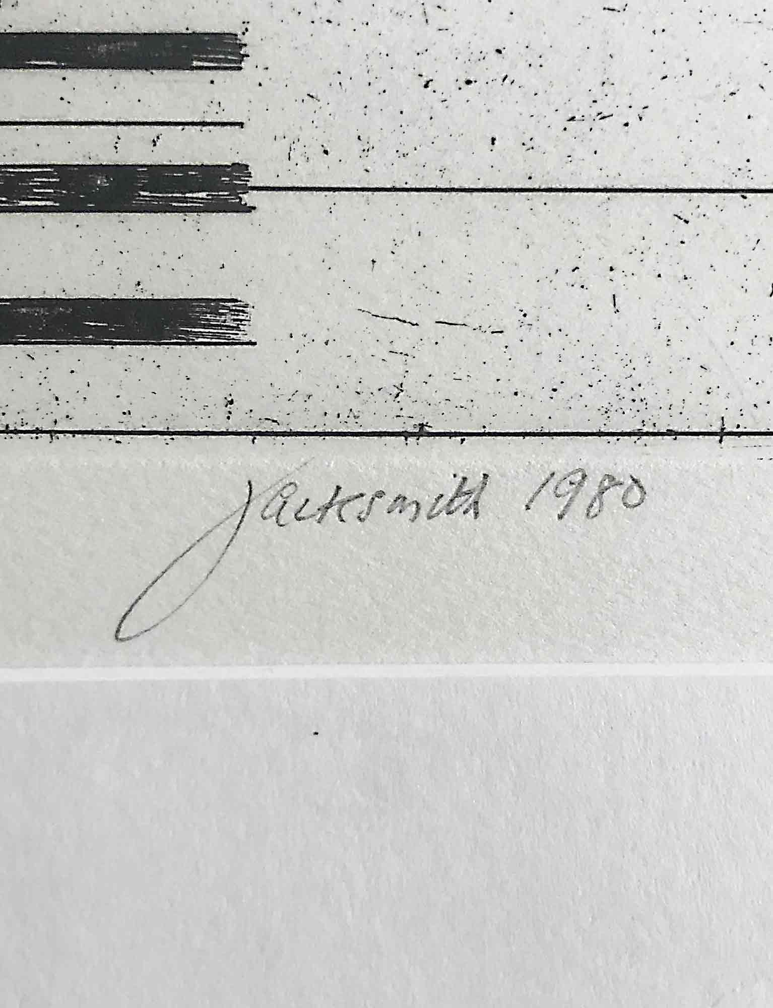 Jack Smith Etching on Wove 1980