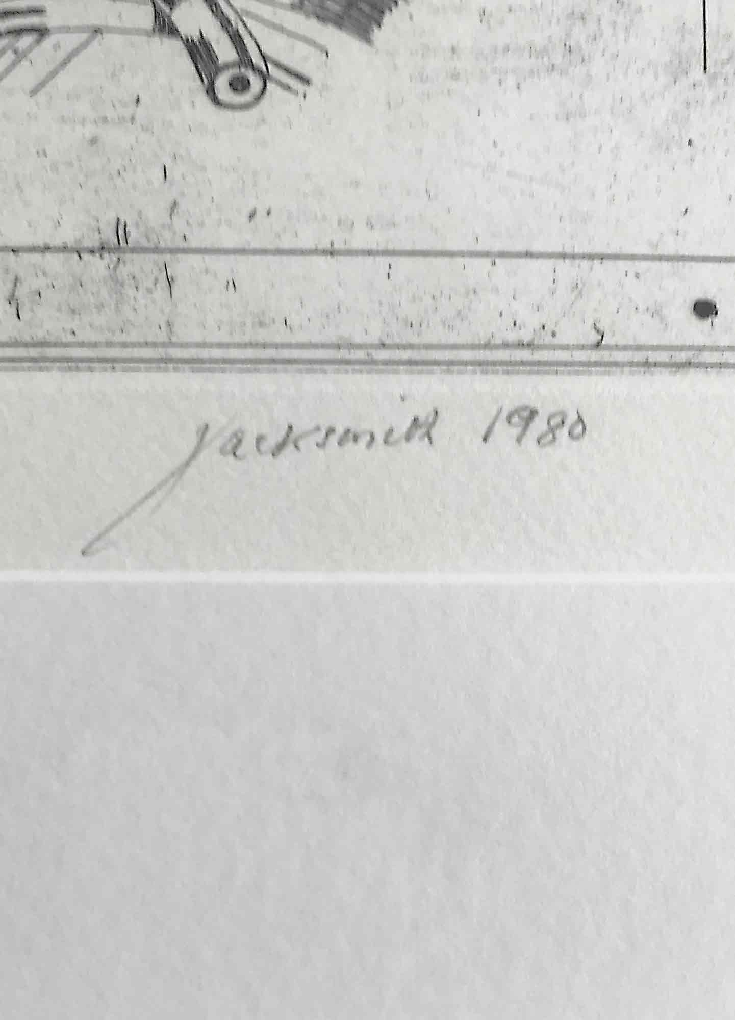 Jack Smith Etching on Wove 1980