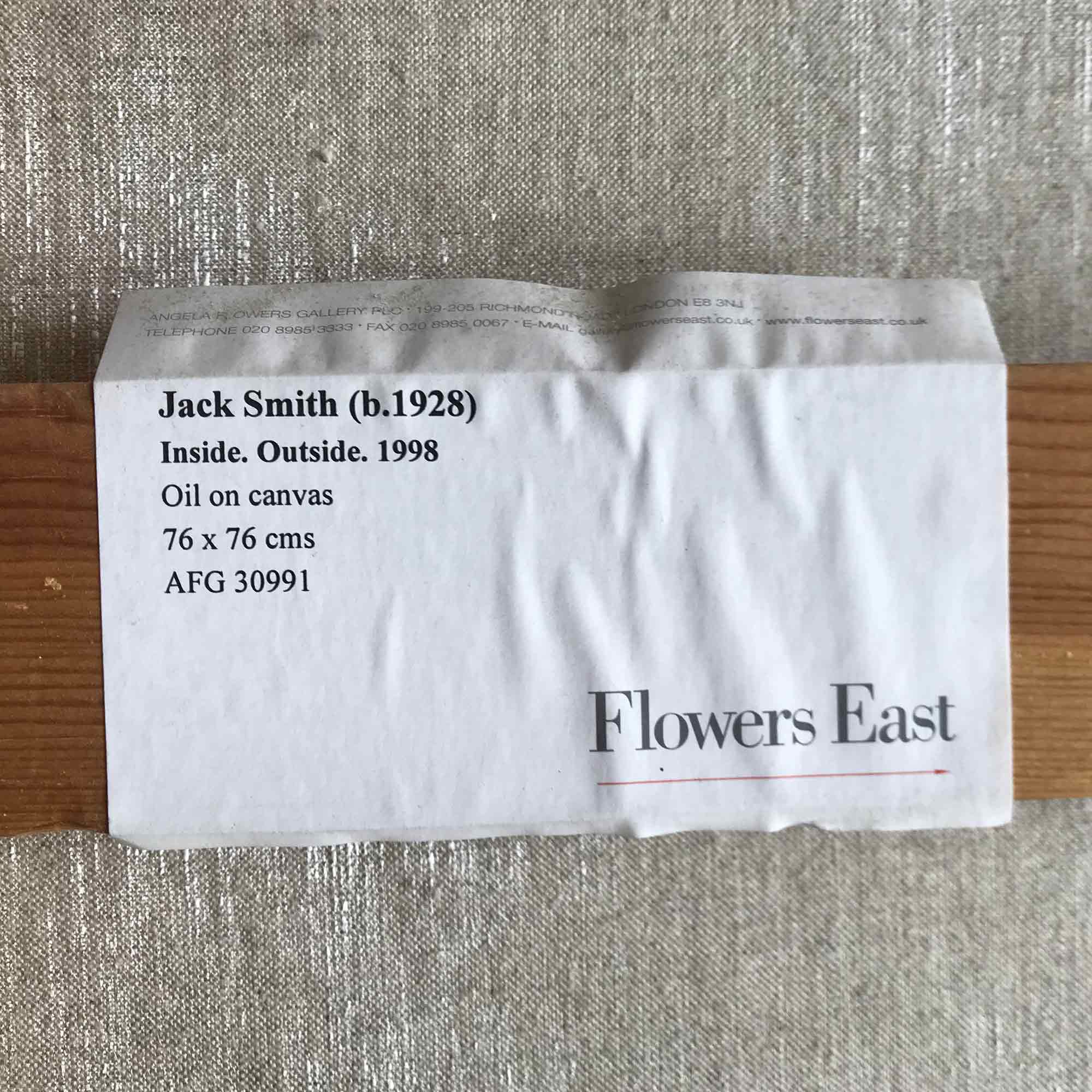 Jack Smith 'Inside, Outside' 1998 Jack Smith 'Inside, Outside' 1998