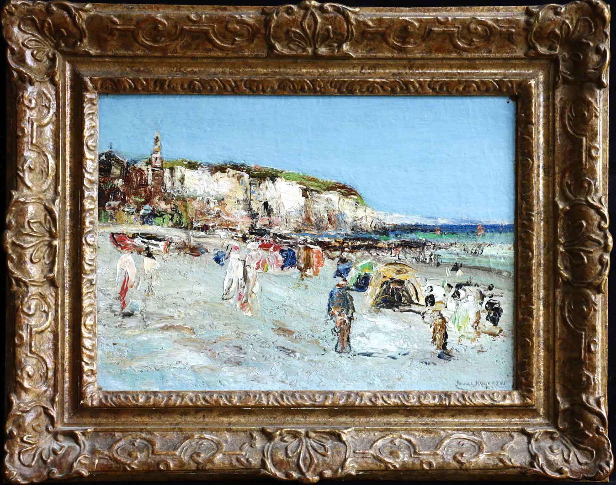 James Kay Oil Painting 'Bathers at Dieppe' James Kay Oil Painting 'Bathers at Dieppe'