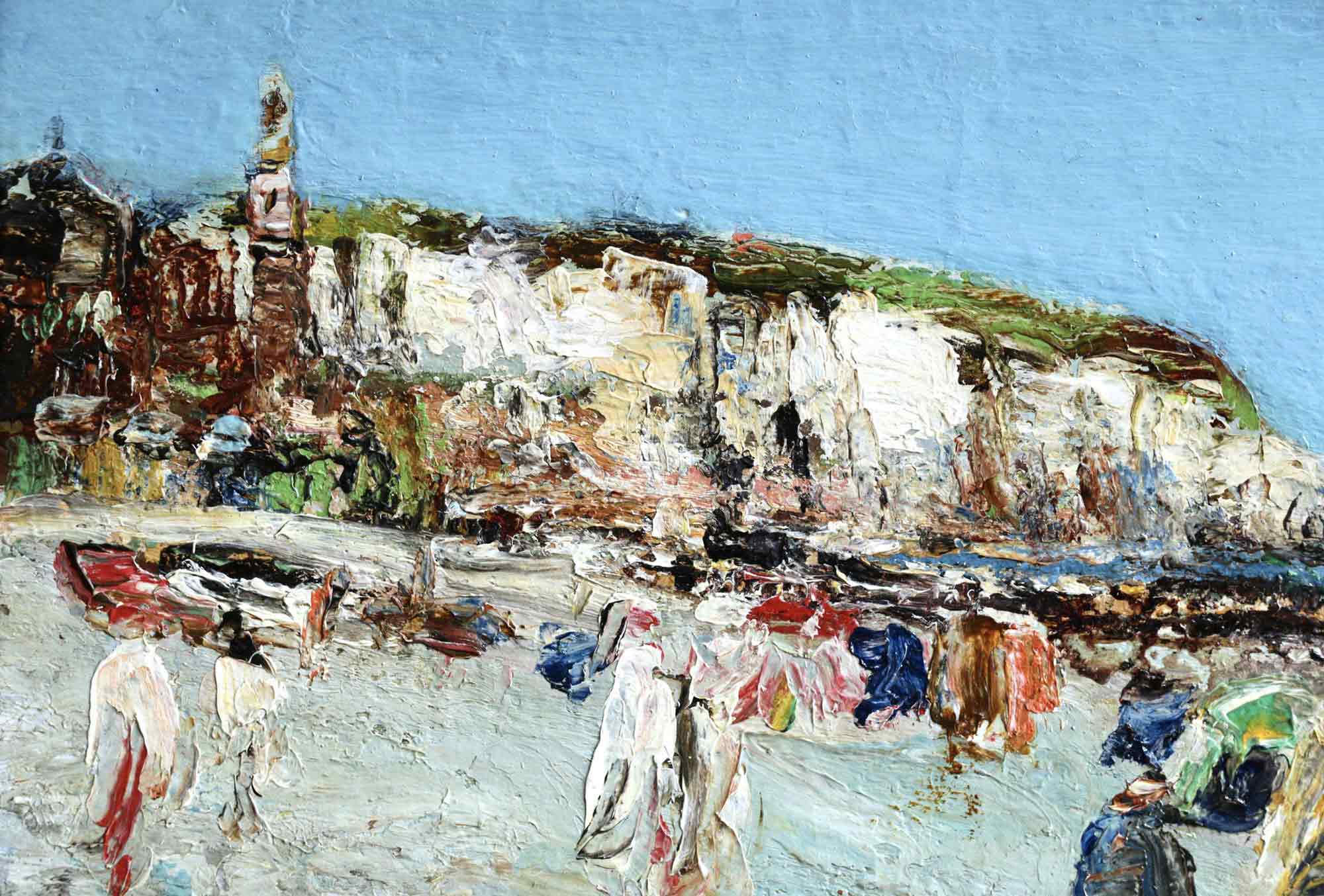 James Kay Oil Painting 'Bathers at Dieppe' James Kay Oil Painting 'Bathers at Dieppe'