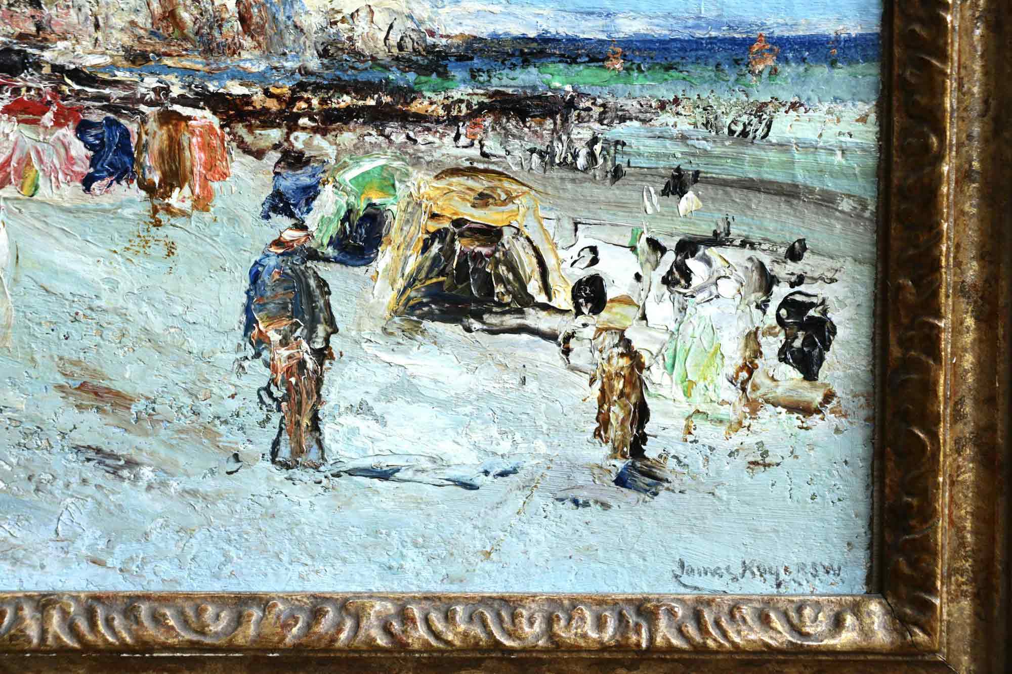 James Kay Oil Painting 'Bathers at Dieppe' James Kay Oil Painting 'Bathers at Dieppe'