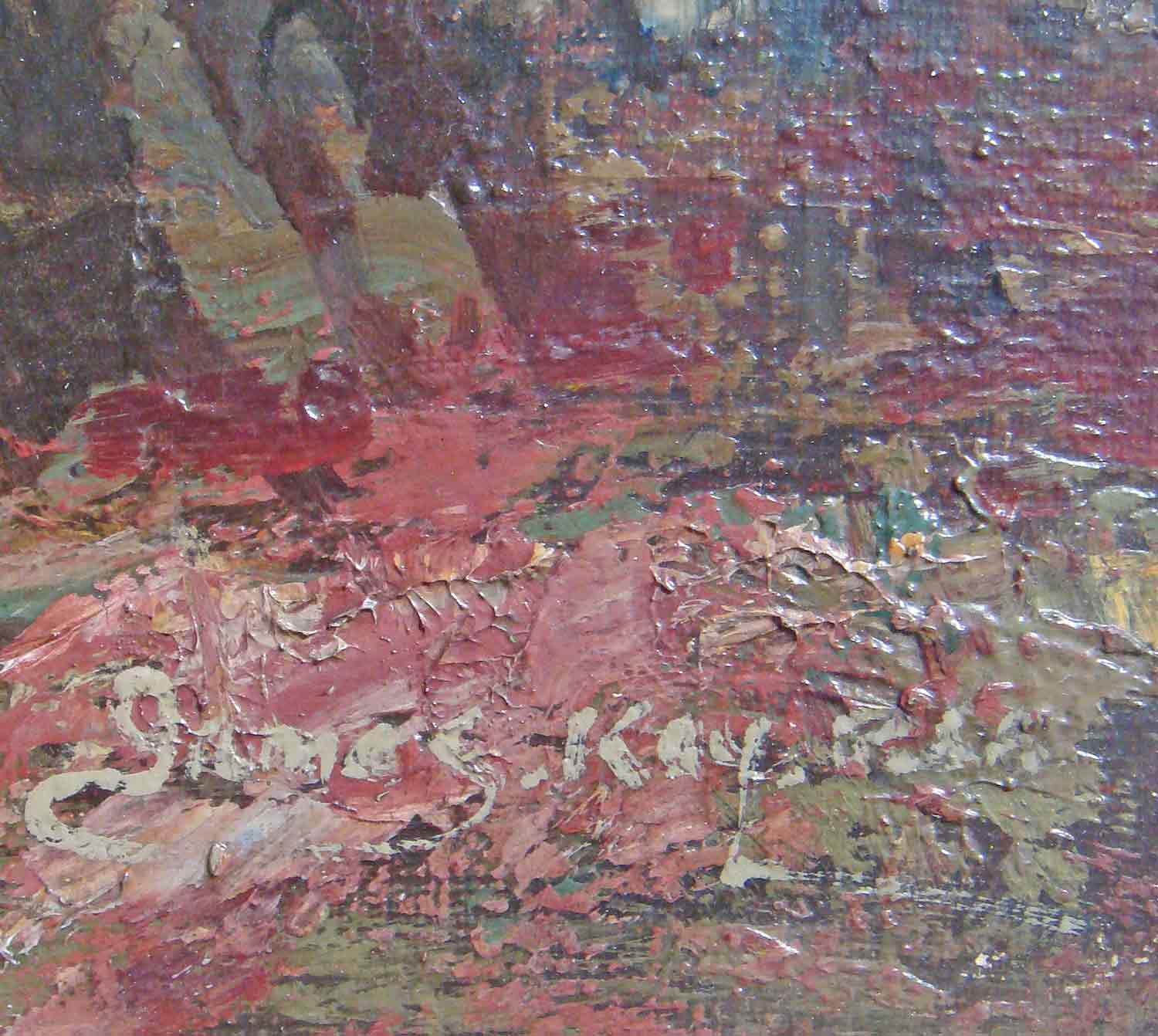 James Kay Oil Painting 'Sunset' James Kay Oil Painting 'Sunset'