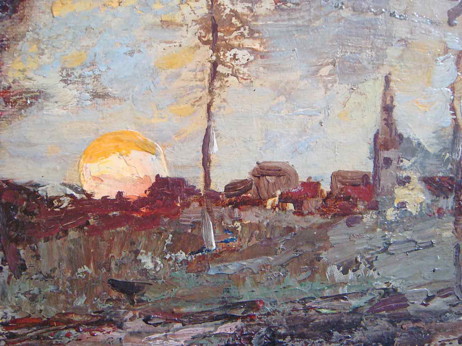 James Kay Oil Painting 'Sunset' James Kay Oil Painting 'Sunset'