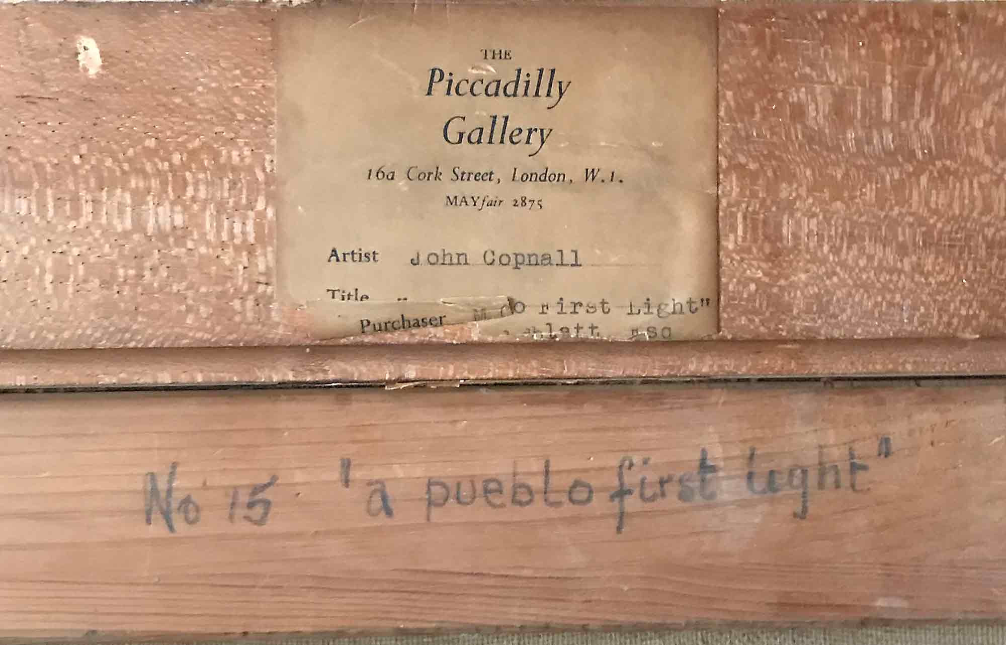 John Copnall 'a pueblo first light'