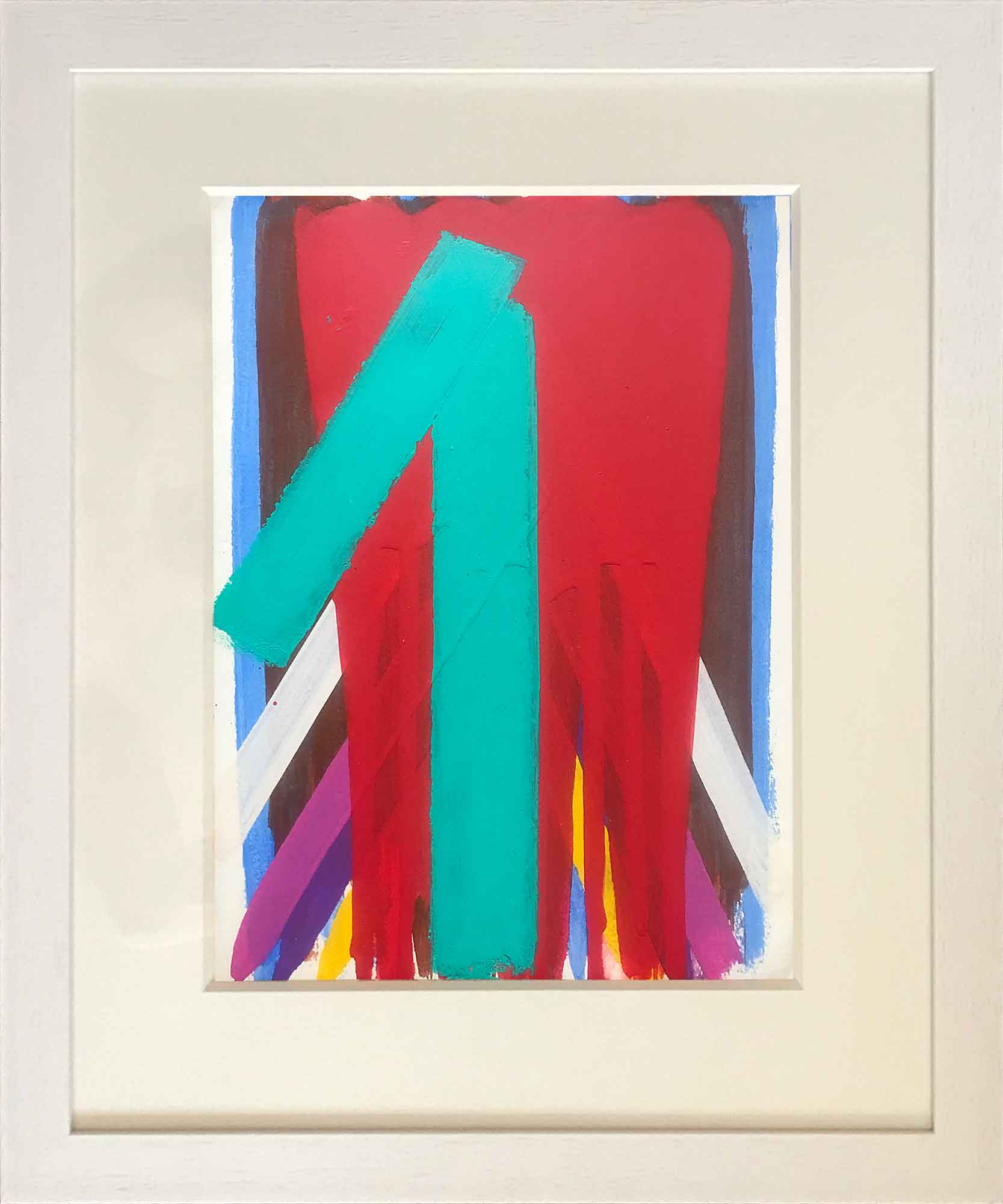 John Copnall Abstract Drip and Stripe Painting John Copnall Abstract Drip and Stripe Painting