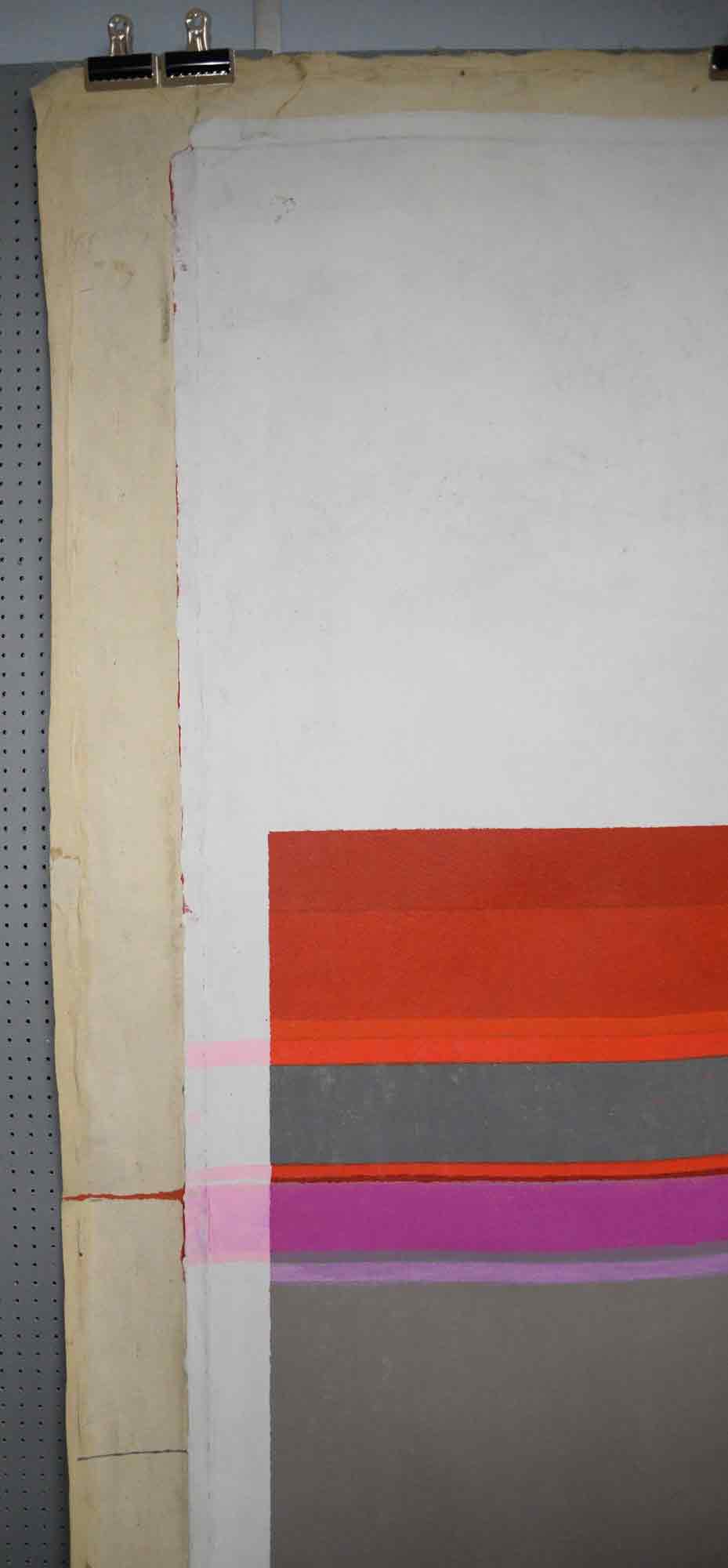 John Copnall 'Red, Purple Etc with Solid White' 1969