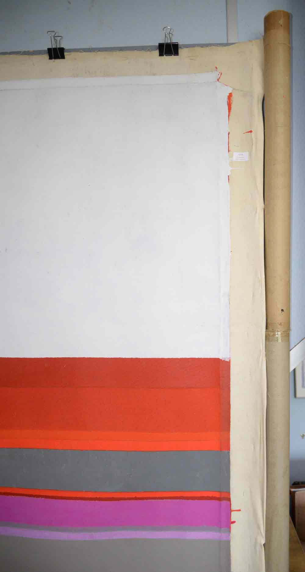 John Copnall 'Red, Purple Etc with Solid White' 1969