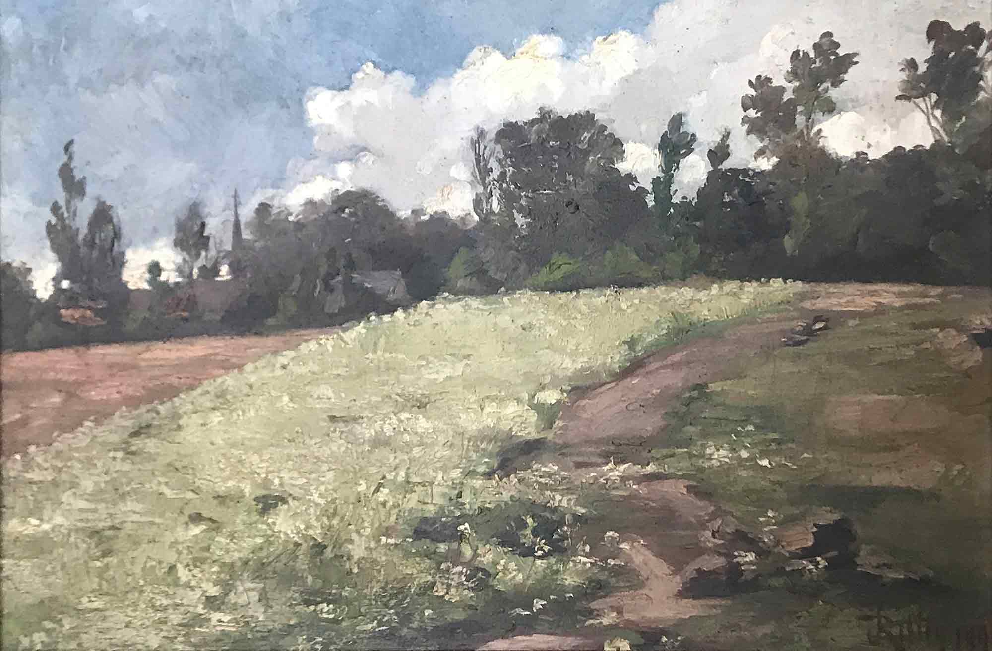 John Rettig Impressionist Oil Painting 'Landscape'