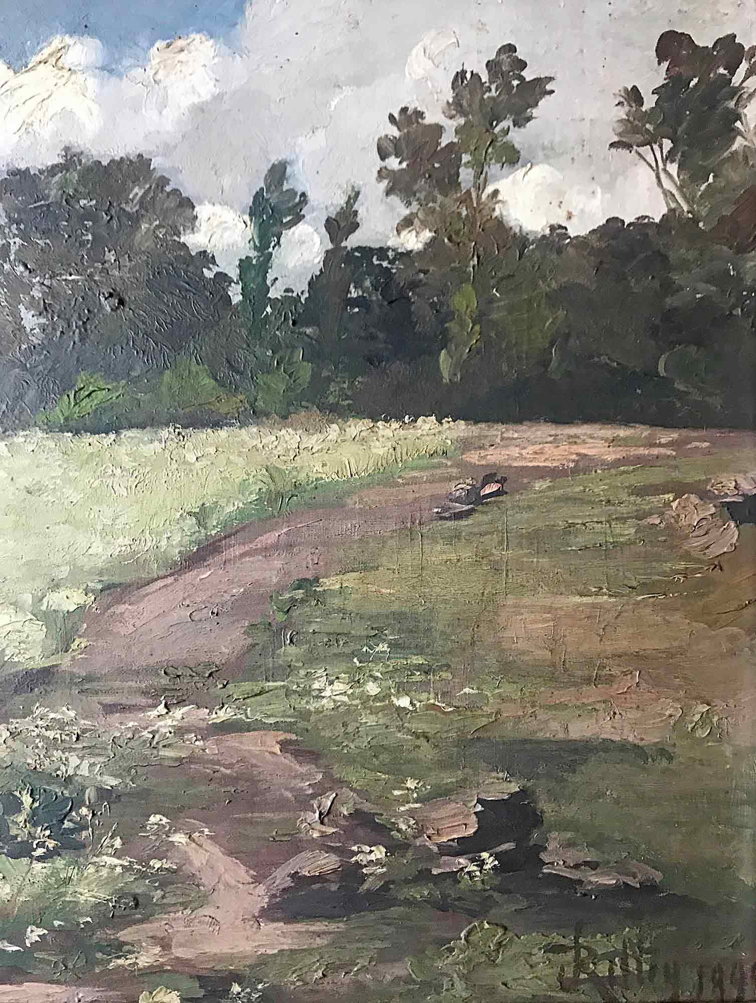 John Rettig Impressionist Oil Painting 'Landscape'