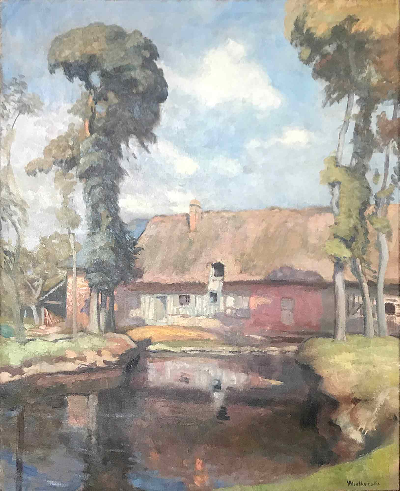 Jules Wielhorski Oil Painting 'Landscape'