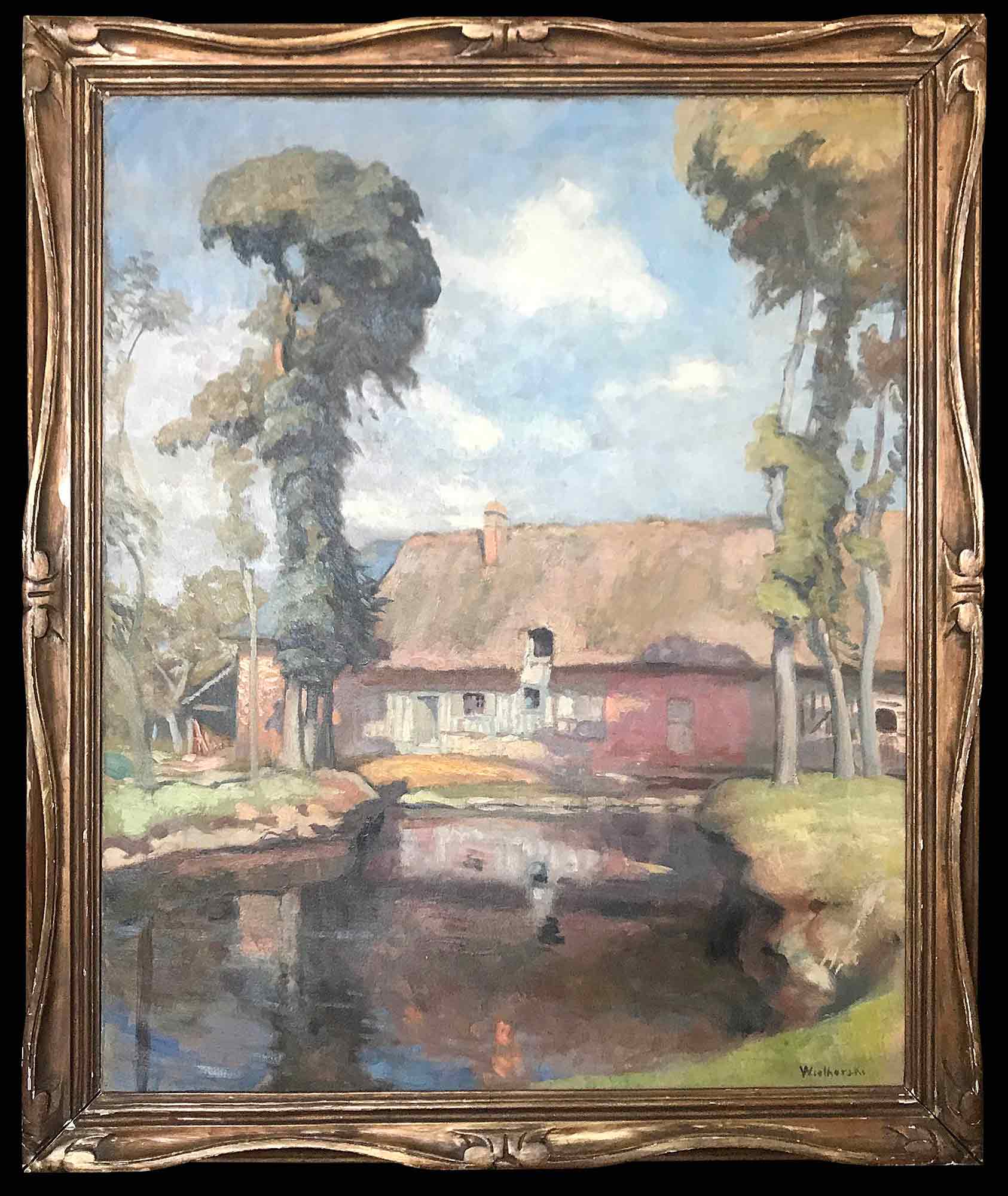 Jules Wielhorski Oil Painting 'Landscape'