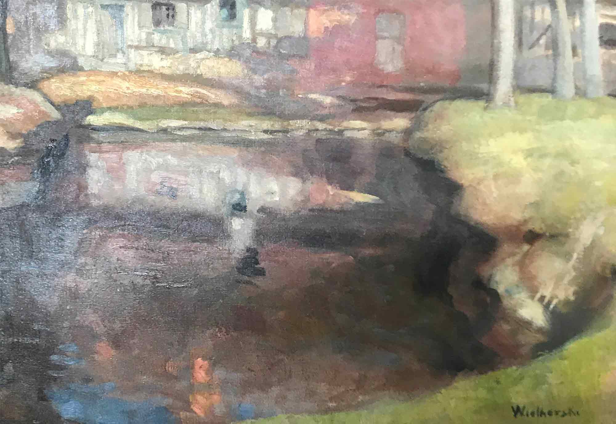 Jules Wielhorski Oil Painting 'Landscape'