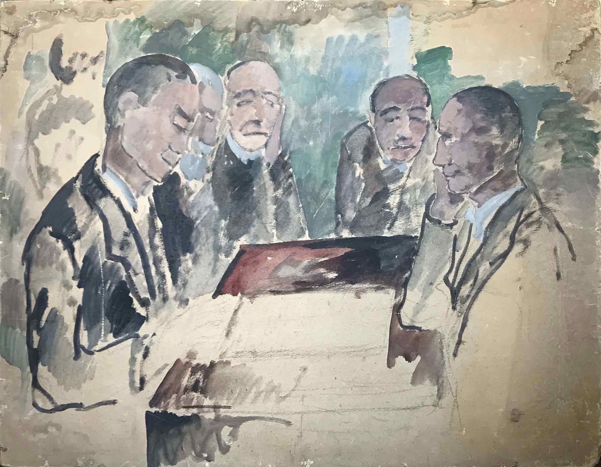 Phelan Gibb 'Naked Figures in a Woodland Scene'