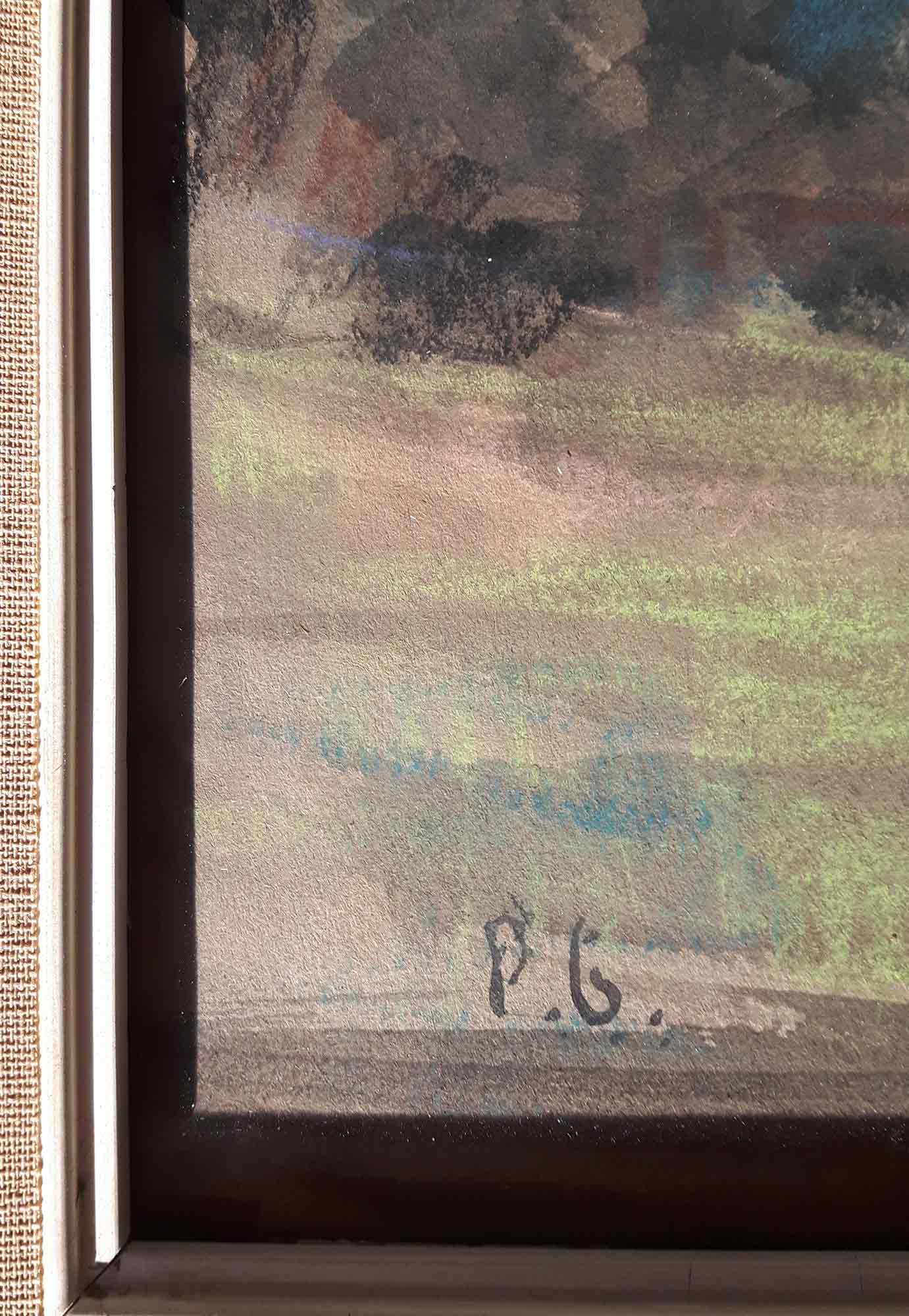 Phelan Gibb 'A country landscape with cottages in the distance' Phelan Gibb 'A country landscape with cottages in the distance'