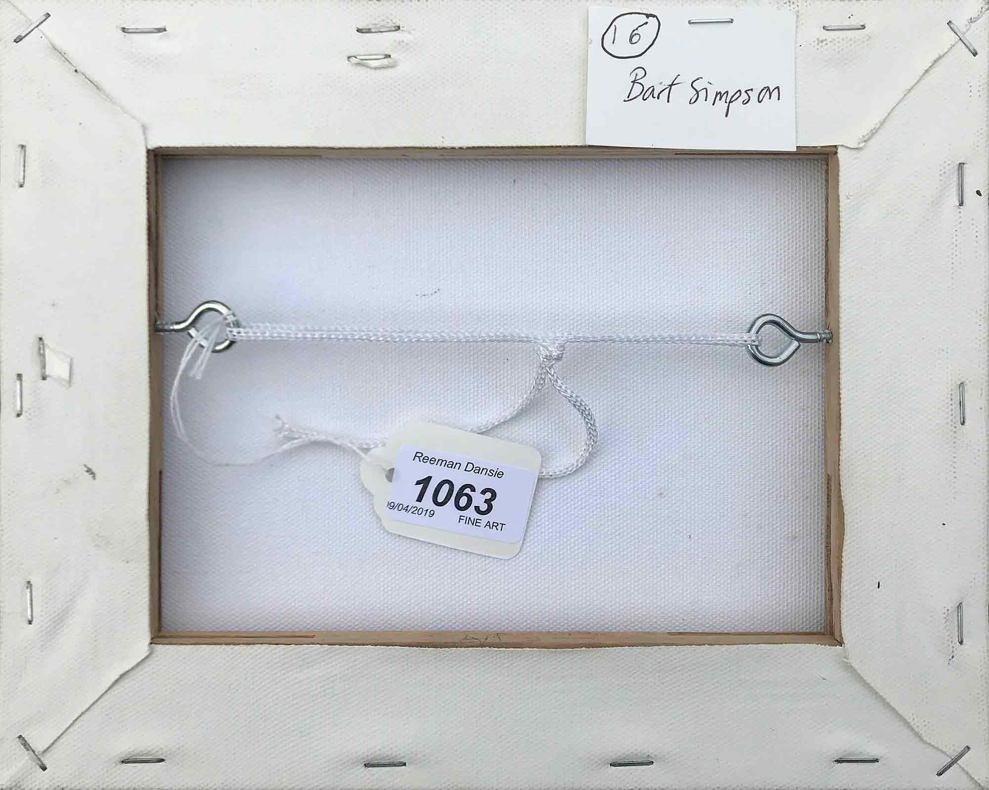 Ron Sims Acrylic on Canvas 'Bart Simpson'