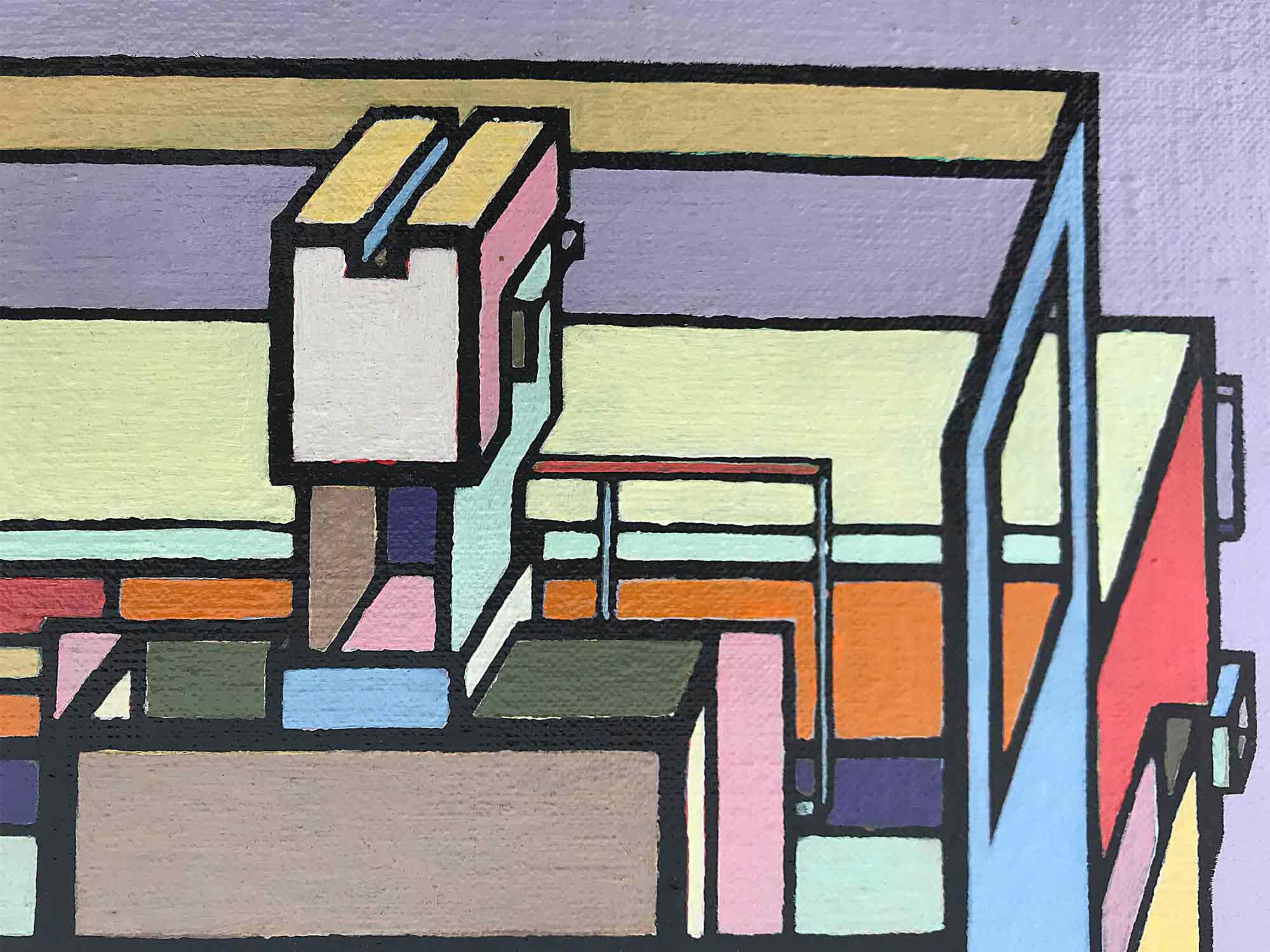 Ron Sims Acrylic on Canvas 'Driving My Car' Ron Sims Acrylic on Canvas 'Driving My Car'