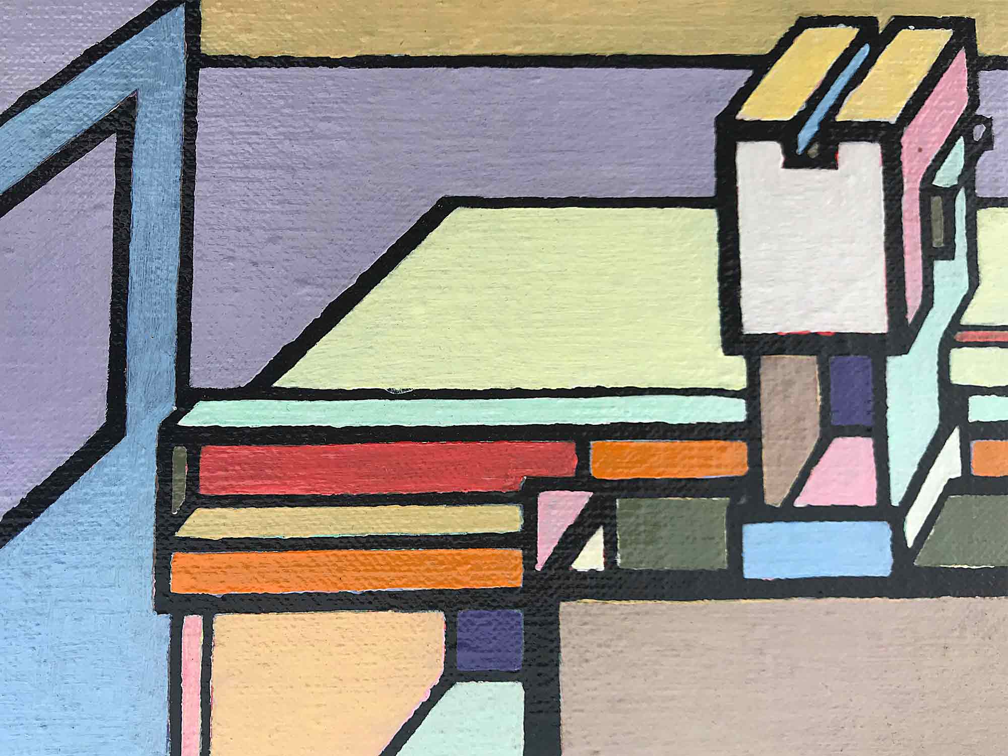 Ron Sims Acrylic on Canvas 'Driving My Car' Ron Sims Acrylic on Canvas 'Driving My Car'