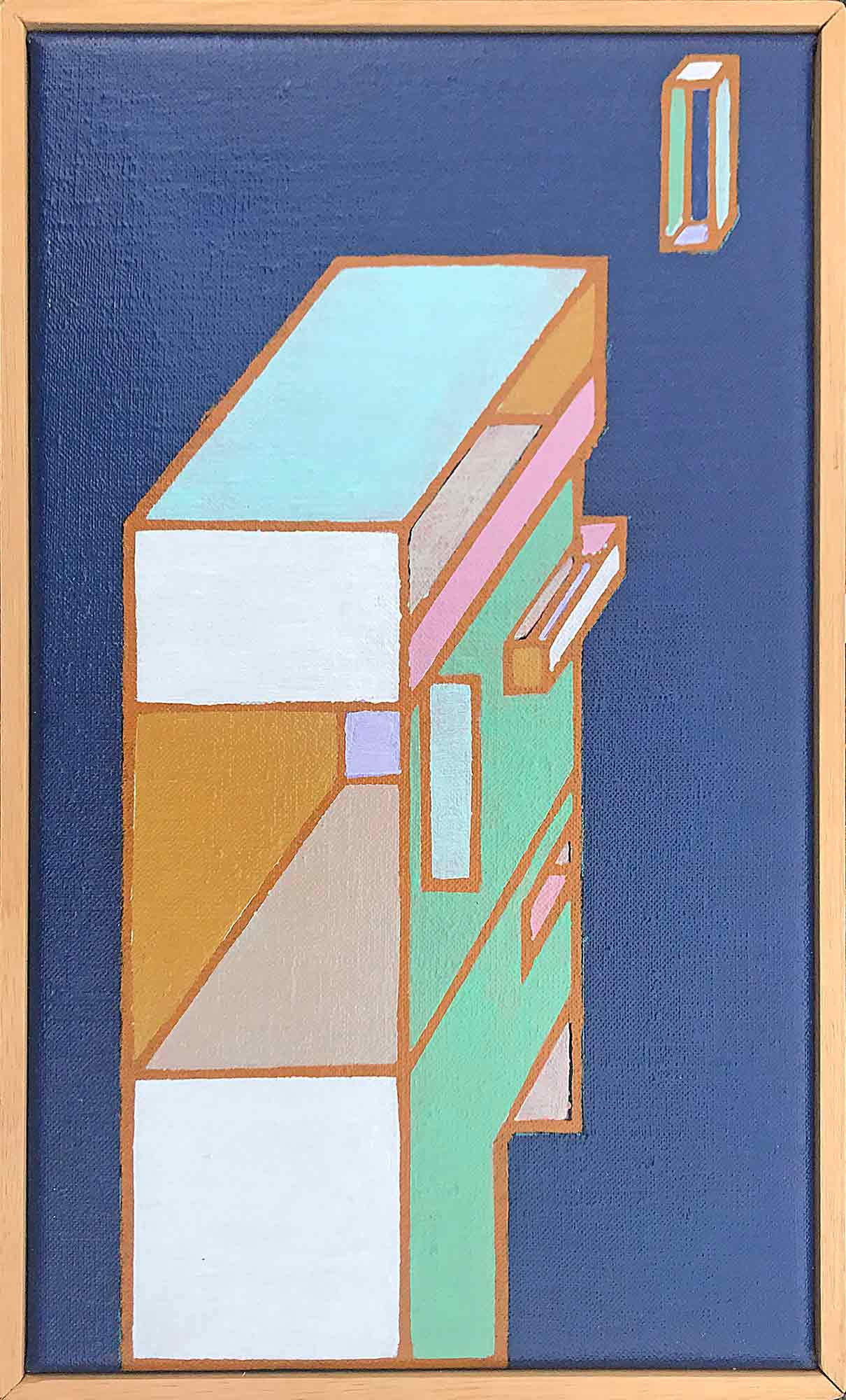 Ron Sims Acrylic on Canvas 'Prophet And Moon'