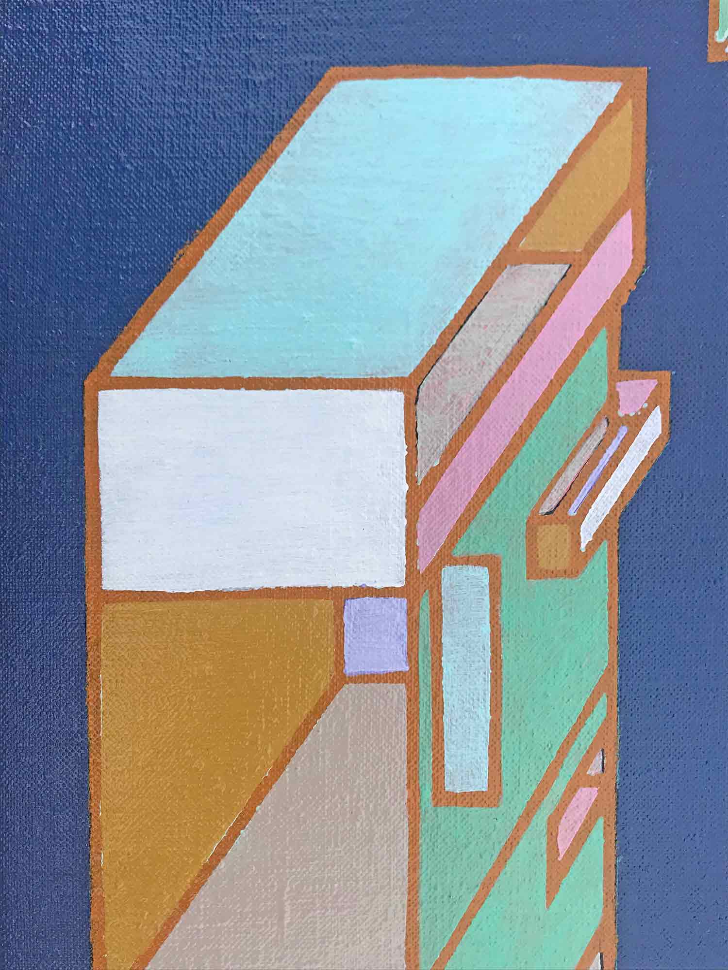 Ron Sims Acrylic on Canvas 'Prophet And Moon'